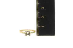 14K Yellow Gold 4.1mm Vintage NOS 1950's Engagement Setting Ring