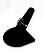 Fashion Forward 18kt White Gold Diamond and Amethyst Open Ring