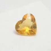 6MM HEART DARK CITRINE LOOSE GEMSTONE