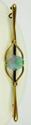 Antique English 9CT Gold Opal Bar Pin or Pendant