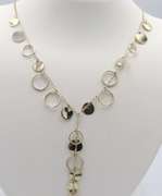 Sterling Silver Dangle Lariat Necklace