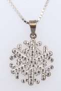 Sterling Silver Snowflake Pendant on Chain