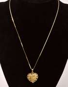 Captivating Heart Locket Pendant Necklace in 14K Yellow Gold