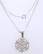 Sterling Silver Snowflake Pendant on Chain