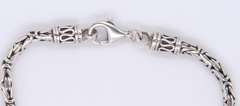 925 Sterling Silver Byzantine Bracelet