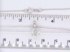 Sparkling White Gold 1ct Diamond Pendant on Chain