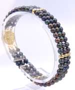 Set of Grey Fresh Water Pearl Necklace with Matching Bracelet