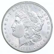 1884-CC Morgan Silver Dollar - Wiped