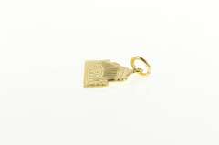 18K Yellow Gold Greek Parthenon Landmark Souvenir Charm/Pendant