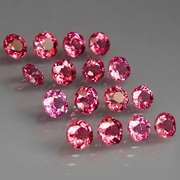 Ravishing 5.47ct violet pink flower shape Rhodolite Garnet set