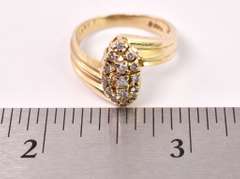 Darling Diamond Cluster Ring in 14K Yellow Gold