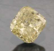 Rare .37ct cushion cut yellow Diamond
