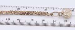 Vintage Sterling Silver Anklet w Heart Charm