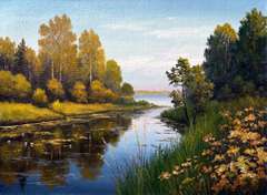 Highly Detailed Landscape Scene By Artist Maksim