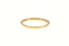 14K Yellow Gold 1.3mm Vintage NOS 1950's Simple Band Plain Ring