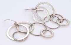 Group Lot of 2 Vintage Sterling Silver Earrings