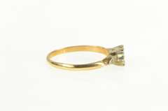 14K Yellow Gold 4.0mm Setting Vintage NOS 1950's Engagement Ring