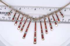 Vintage Sterling Silver American Indian Necklace