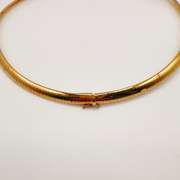 14kt Solid Yellow Gold Omega Necklace