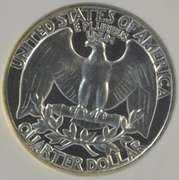 Superb near perfect 1956 Proof Washington Quarter. NGC PF68