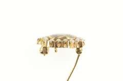 10K Yellow Gold Theta Delta Chi Black Enamel Frat Lapel Pin/Brooch