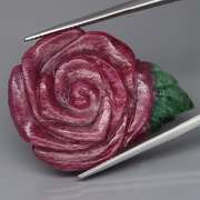 Captivating 51.71ct hand carved Ruby in Zoisite