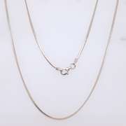Vintage Italian Sterling Silver Snake Chain Necklace