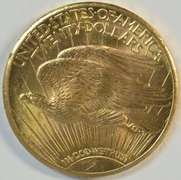 Nearly Gem BU 1925 St. Gaudens $20 Gold Piece