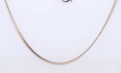 Vintage Italian Sterling Silver Snake Chain Necklace