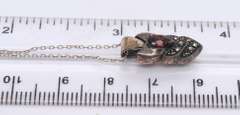 925 Sterling Silver Gemstone Pendant on Chain