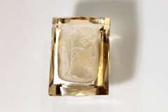 Fine Natural Smoky Quartz Intaglio