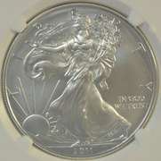 Perfect NGC MS70 graded 2011-W Early Releases $1. NGC MS70