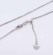 Italian Sterling Silver Box Chain Necklace