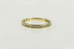 10K Yellow Gold Round Brilliant Cut Diamond Wedding Band Ring