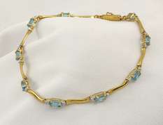Feminine Blue Topaz Bracelet