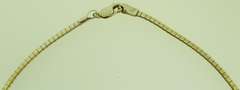 Italian Sterling silver 3mm Omega Chain with Cross Pendant