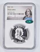 PF68 CAM 1961 Franklin Half Dollar - CAC - Graded NGC