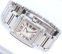 Ladies Cartier Tank Stainless Steel Watch