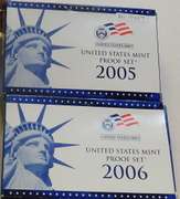 2 sets:  2005 & 2006 PRF Sets  NOTE: The US Mint is now charging $32 for current non-Silver PROOF Sets.