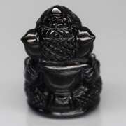 Detailed 26.25ct Tektite carving