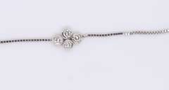 Beautiful White Gold Diamond Anklet