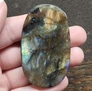 Rare blue flashing! 137.31ct Labradorite cabochon