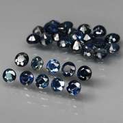 Heated only! 4.04ct blue green Sapphire set from