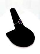 Beautiful 18kt Yellow Gold Amethyst and Diamond Ring