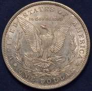 1879 Morgan Silver Dollar, AU.