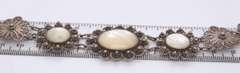 Vintage Sterling Silver Flower Style Link Bracelet