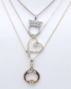 Vintage Sterling Silver Lot of 3 Necklaces