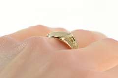 10K Yellow Gold Victorian Etched A CO Monogram Name Initial Ring