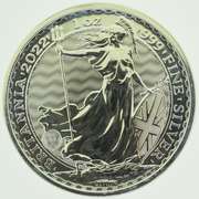 2022 U.K. 2 Pound 1 oz .999 Fine Silver Britannia