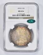 MS65* 1878-S Morgan Silver Dollar - CAC - Graded NGC